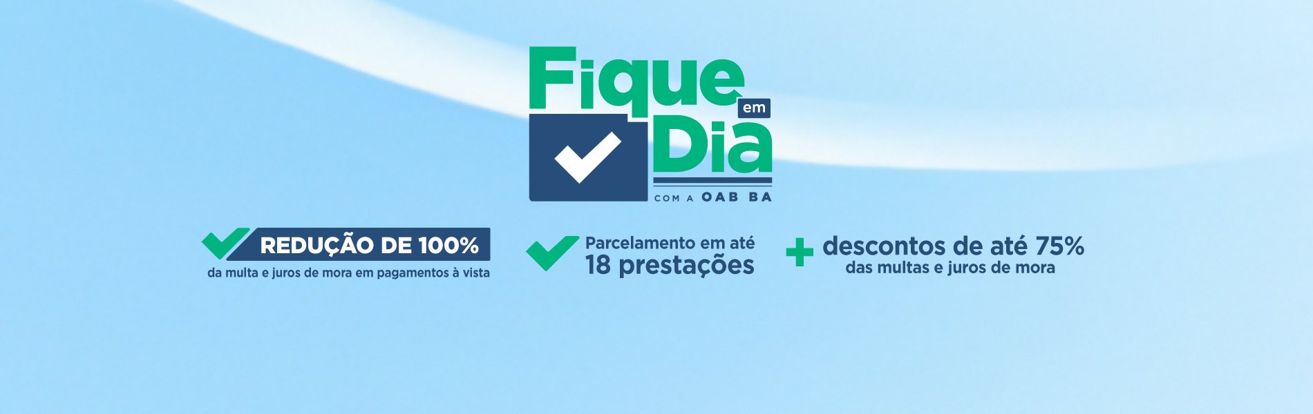 [Fique em Dia reduz até 100% das multas e juros de mora de anuidades inadimplidas]