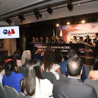 [Evento da OAB-BA sobre prerrogativas e mudanças no Estatuto da Advocacia]