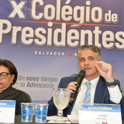 [X Colégio de Presidentes de Subseções da OAB da Bahia no Centro de Convenções Salvador]