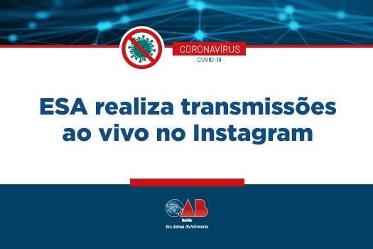 [Coronavírus: ESA realiza transmissões ao vivo no Instagram]