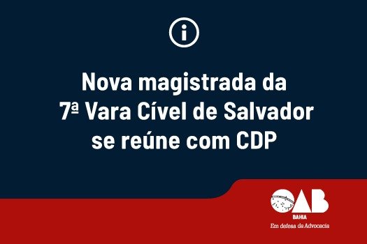 [Nova magistrada da 7ª Vara Cível de Salvador se reúne com CDP]
