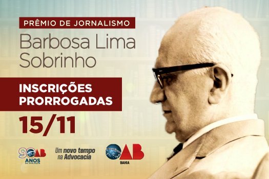 [OAB-BA lança nova edição do Prêmio de Jornalismo Barbosa Lima Sobrinho]